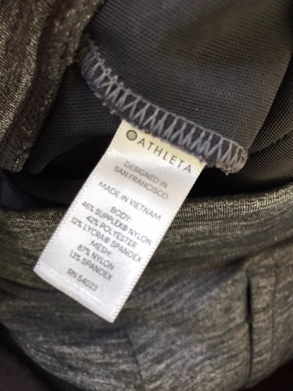 Athleta Modern Metro Shortie Gray heathered shorts Size S Small - Picture 4 of 4
